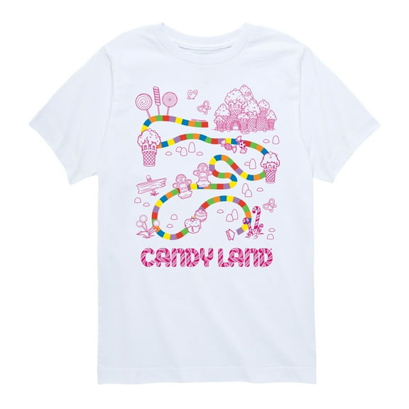 Candy Land - Game Board - Boy's Toddler And Youth Short Sleeve T-Shirt