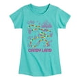 thumbnail image 1 of Candy Land - Game Board - Girls Fitted Short Sleeve T-Shirt, 1 of 5