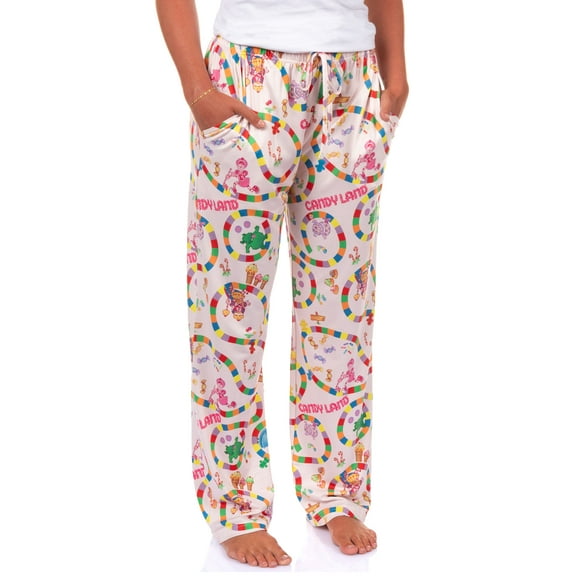 Candy Land Game Pajama Pants Women's AOP Board Game Adult Sleep Lounge Bottoms