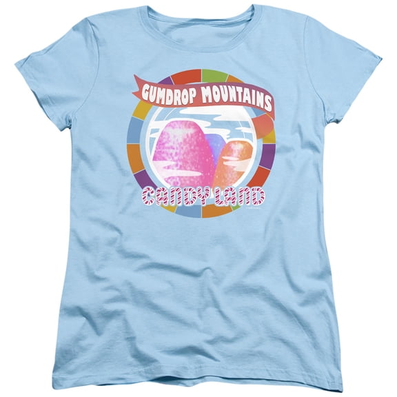 Candy Land Gumdrop Mountains S/S Women's T-Shirt Light Blue