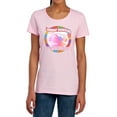 thumbnail image 1 of Candy Land Gumdrop Mountains Women's T Shirt, Pink, Large, 1 of 6
