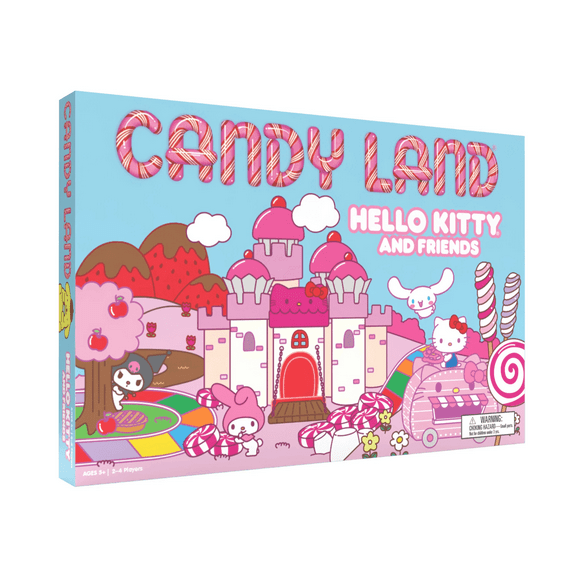 Candy Land: Hello Kitty & Friends Board Game, Play as Hello Kitty, My Melody, Cinnamoroll & Kuromi, Preschool & Family Board Game for Ages 5 +, 2-4 Players, Officially Licensed Sanrio Merchandise