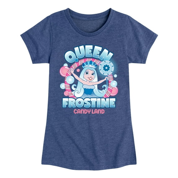 Candy Land - Queen Frostine - Girls Fitted Short Sleeve T-Shirt