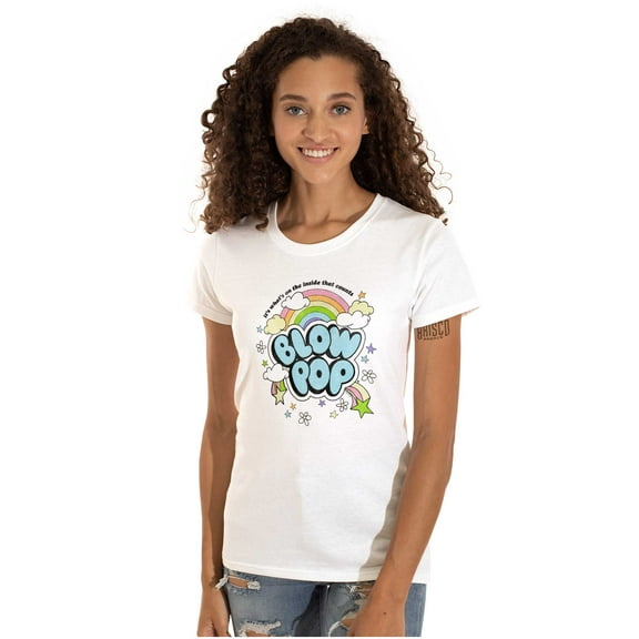 Candy Logo Whats On The Inside Women's T Shirt Ladies Tee Brisco Brands X