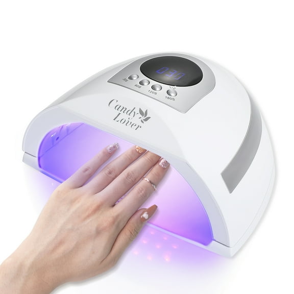 Candy Lover 132W UV Nail Lamp Light, Professional Nail Dryer, Gel Nail Polish Curing Lamp, Gel Dryer Lamp for Manicure