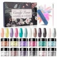 thumbnail image 1 of Candy Lover Dip Powder, 12 Colors Painted Dip Nail Powder Kit with Dust Brush and Nail File, Nail Art Spring Summer Series Dip Powder Nail Kit for Girls Women Manicure, 1 of 9