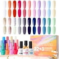thumbnail image 1 of Candy Lover Gel Nail Polish Kit, 22 Colors Young Bright UV Gel Polish with Top Coat Base Coat Matte Coat, Gel Nail Polish Set Gift for Girls Women DIY Manicure, 1 of 10