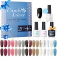 thumbnail image 1 of Candy Lover Gel Nail Polish Kit, Quick Dry Long-Lasting Gel Nail Kit with Top Base Coats Matte Coat, 16 Colors Modern Cool Collection Gel Polish Set Gift for Women at Home Salon Nail Art, 1 of 11