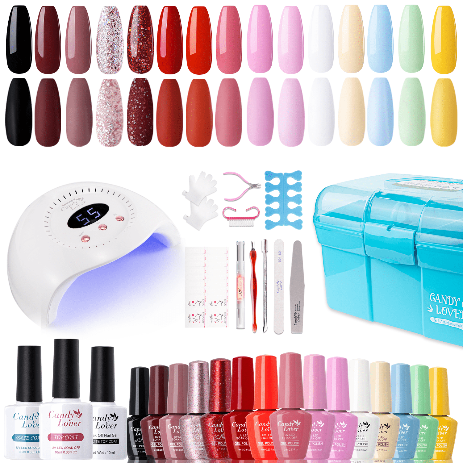 Amazon.com: 3C4G THREE CHEERS FOR GIRLS - Rainbow Bright Nail Polish Days  of The Week - Nail Polish Set for Girls & Teens - Includes 7 Colors -  Non-Toxic Nail Polish Kit