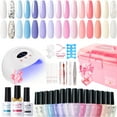 thumbnail image 1 of Candy Lover Gel Nail Polish Kit with UV Lamp, 72W Nail Dryer, 15 Colors Colorful Rainbow Quick Dry Long-lasting Gel Nail Polish Set, Nail Polish Kit for Girl Lady Womens Manicure DIY Nail Gift, 1 of 8