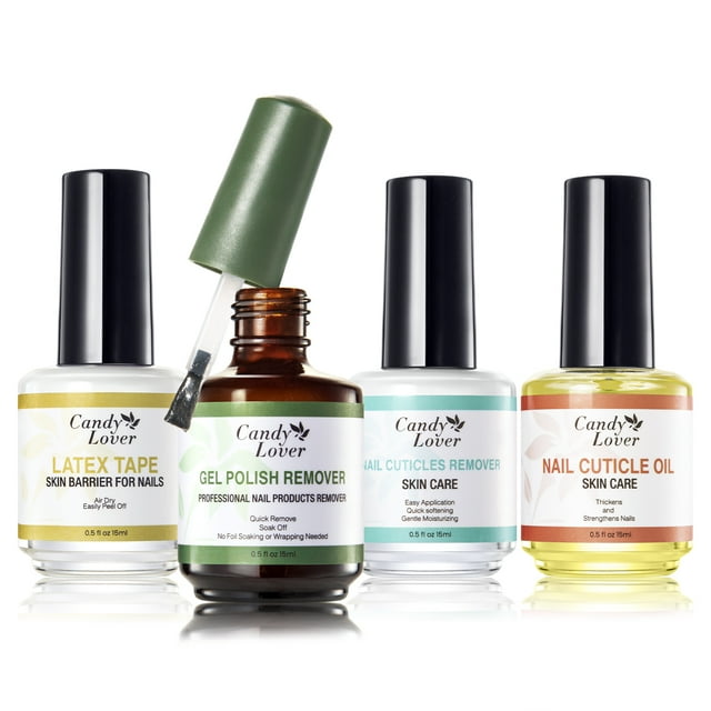 Candy Lover Gel Nail Polish Remover Kit, Non Acetone Nail Polish Gel