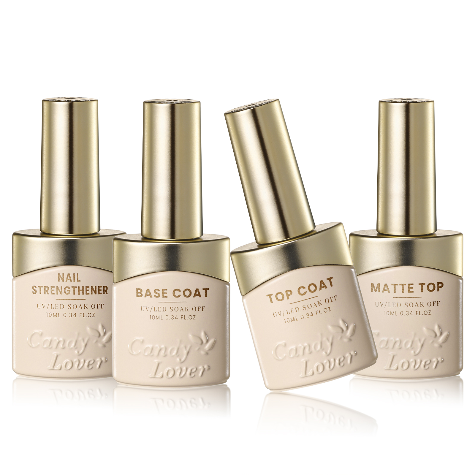 Girl Nail Kits Gel Polish Top Coat And Base Coat Mint Gel Polish Clear