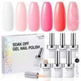 thumbnail image 1 of Candy Lover Gel Nail Polish, 6 Colors Lover's Red Pink Gel Polish Set, Soak Off UV LED Needed Nail Gel Set, Nail Art Gift for Women DIY Manicure, 1 of 9