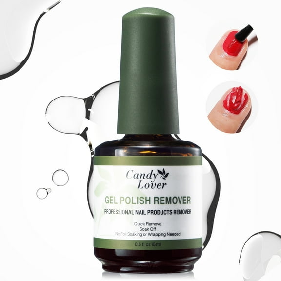 Candy Lover Nail Polish Remover, Non Acetone Gel Polish Remover, No Soaking or Wrapping, Quick Remover for Nails Gel