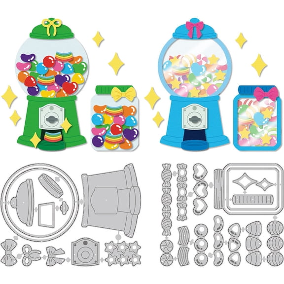 Candy Machine Metal Cutting Dies Card Making Die Stencil Carbon Steel Die Cuts Kit Card Embossing Stencils Template Dies