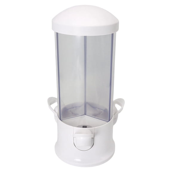 Candy Machine, Vintage Candy Dispenser, 360 Degree and 3 Compartments, Desktop Auto Fun Candy & Nut Dispenser for Office Desk, Home, Party, White