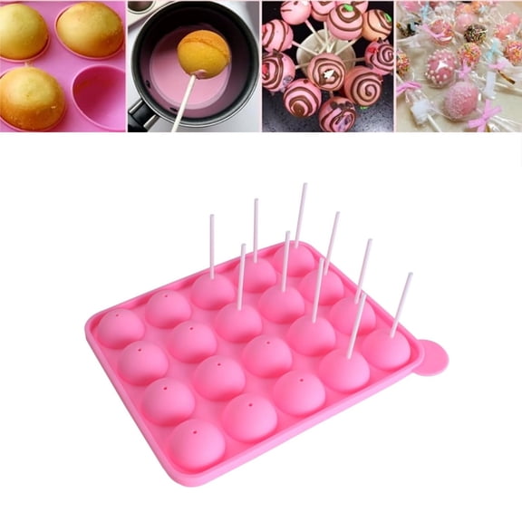 Candy Maker Mold,QZS Reusable Cake Pop Maker,Include 20 Cake Pop Sticks,1pack Non-Stick Candy Mold for Indoor and Outdoor