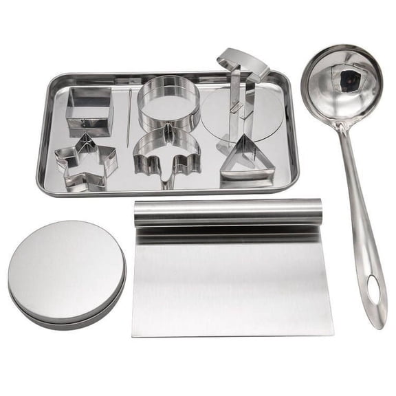 Candy Making Tool Stainless Steel Cookie Cutters Biscuits Mold Sets Korean Sugar Candy Making Tools Umbrella Triangle Star Round Baking Cake Molds for Party Favor