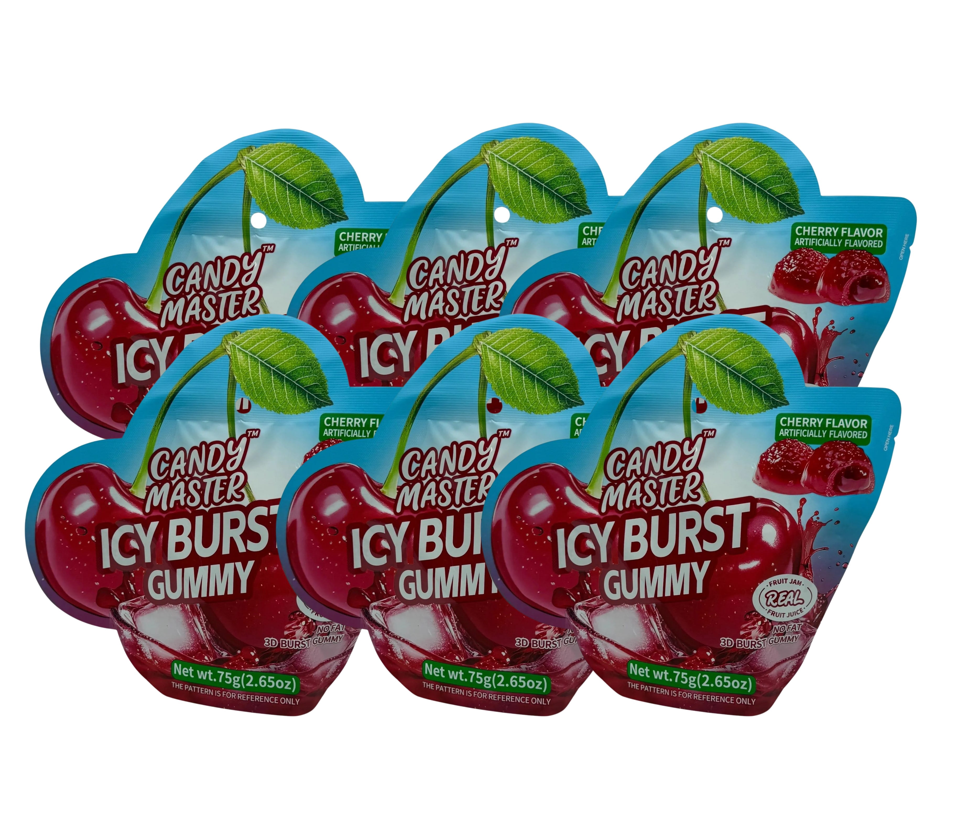 Candy Master Gummy Candy Cherry 6 Count 2.56 oz - Walmart.com