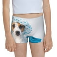 Easygdp Terrier Takes A Bath With Shower Cap Girls Hipster Cotton