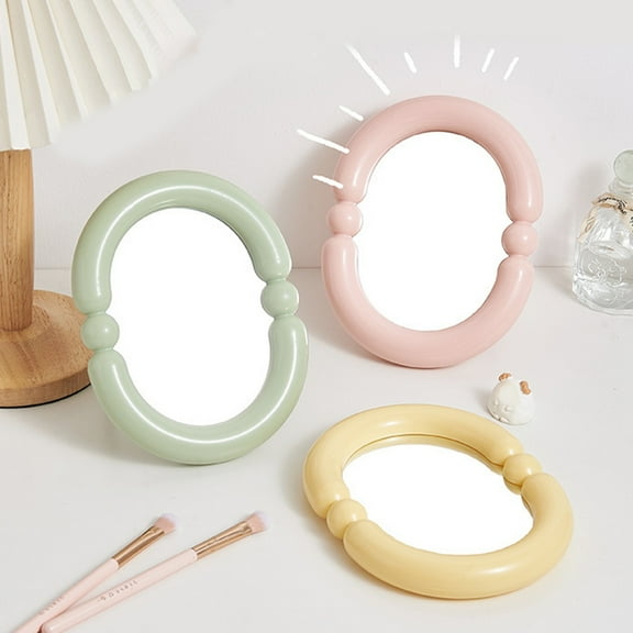 Candy Mirror with Lights, Wall Mounted Makeup Mirror for Christmas Gifts, Desktop Vanity Mirror for Dorm Room Decor, Foldable Vanity Mirror for Bedroom with Magnification, Home Setting Akmoler