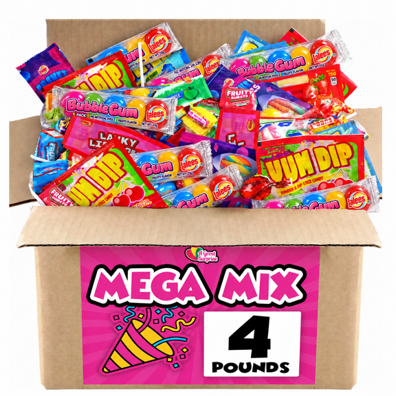 A Great Surprise Halloween Mega Mix Assorted Candy, Trick-Or-Treat Individually Wrapped Candies, 4 lb
