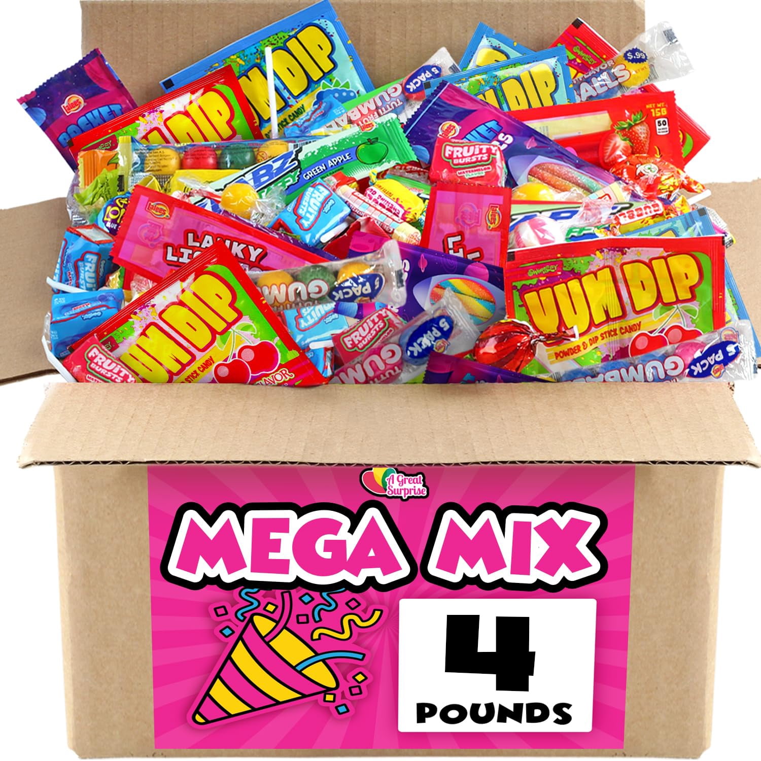 A Great Surprise, 4 Pounds Candy Mix, Assorted Bulk Candies