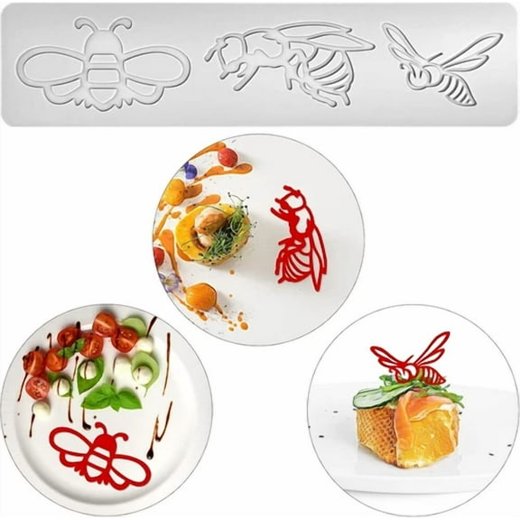 Candy Mold, Chocolate Candy 3D Hollow Bees Silicone Mold, Sugar Craft Cake Decor