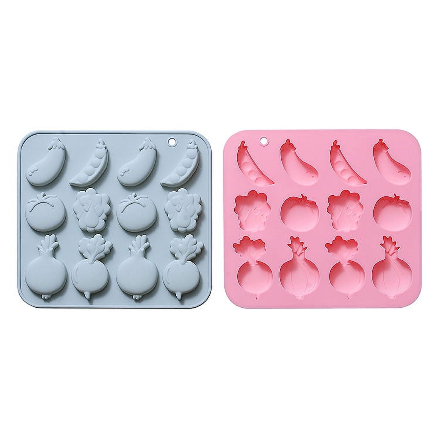 Candy Molds 2 Pieces Of 12 Different Vegetable Shapes Silicone Molds