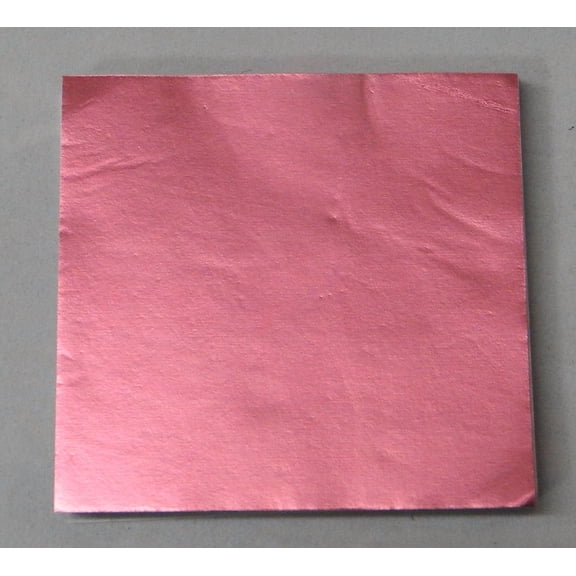 Candy Molds N More 3 x 3 inch Dull Matte Pink Confectionery Foil Wrappers, 125 Sheets