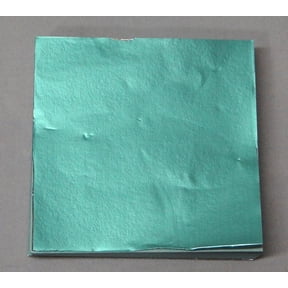Candy Molds N More 3 x 3 inch Dull matte Light Green Confectionery Foil Wrappers, 125 Sheets