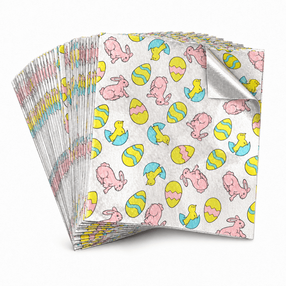 Candy Molds N More 3 x 3 inch Easter Confectionery Foil Wrappers, 125 Sheets