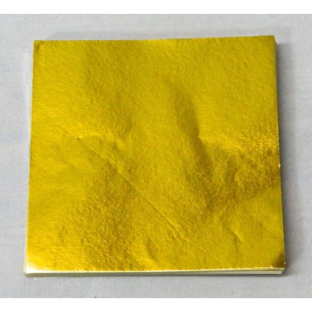 Candy Molds N More 3 x 3 inch Gold Confectionery Foil Wrappers, 125 Sheets
