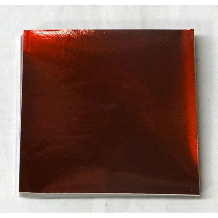 Candy Molds N More 4 x 4 inch Burgundy Confectionery Foil Wrappers, 125 Sheets