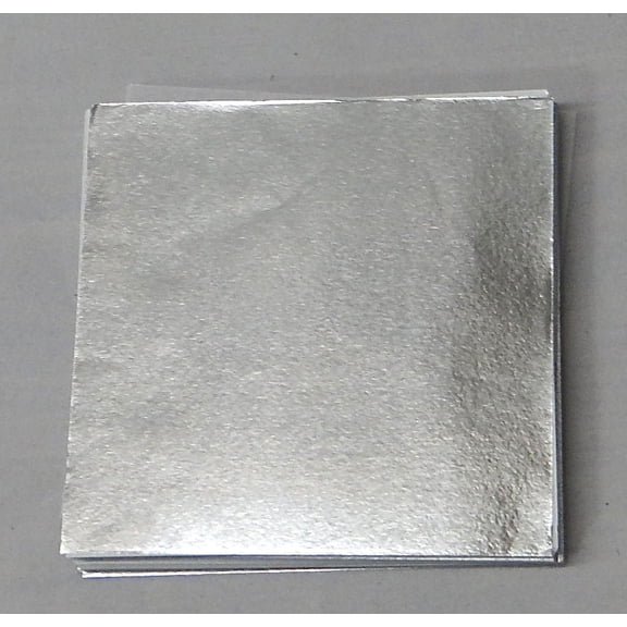 Candy Molds N More 4 x 4 inch Silver Confectionery Foil Wrappers, 125 Sheets