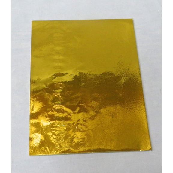 Candy Molds N More 5.5 x 7.25 inch Gold Confectionery Foil Wrappers, 500 Sheets