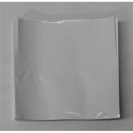 Candy Molds N More 6 x 6 inch White Confectionery Foil Wrappers, 125 Sheets