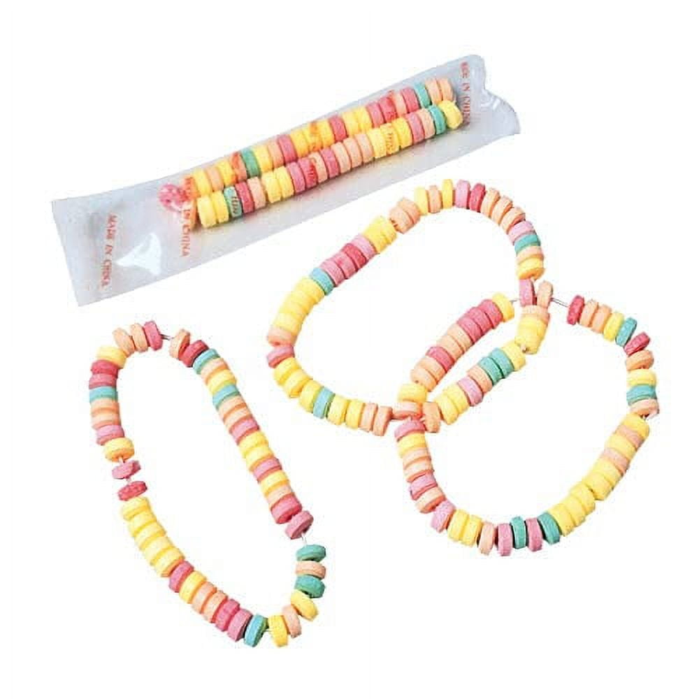 Candy Necklace Individually Wrapped Gluten & Vegan Fruit Flavored Bulk