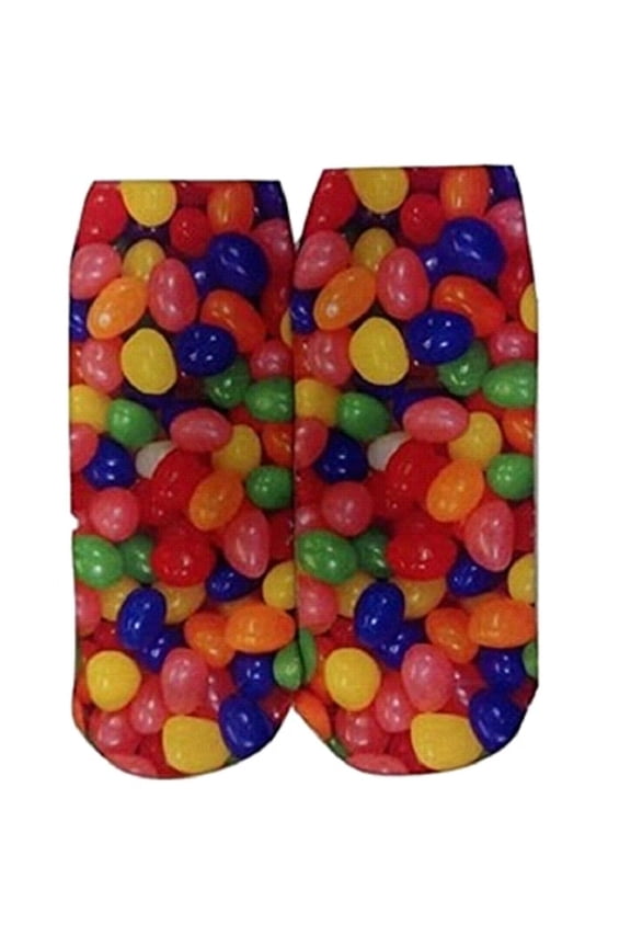 Candy No Show Women's Socks One Size (9-11) Jelly Beans