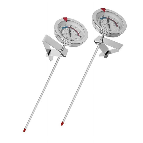 2 x Oil thermometer-Silver