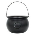 thumbnail image 1 of Candy Bag Trick Candy Bag Black Cauldron with Handle,Mini Plastic Candy Kettle Bucket for St.Patrick's Day,Halloween Party Favor, 1 of 7