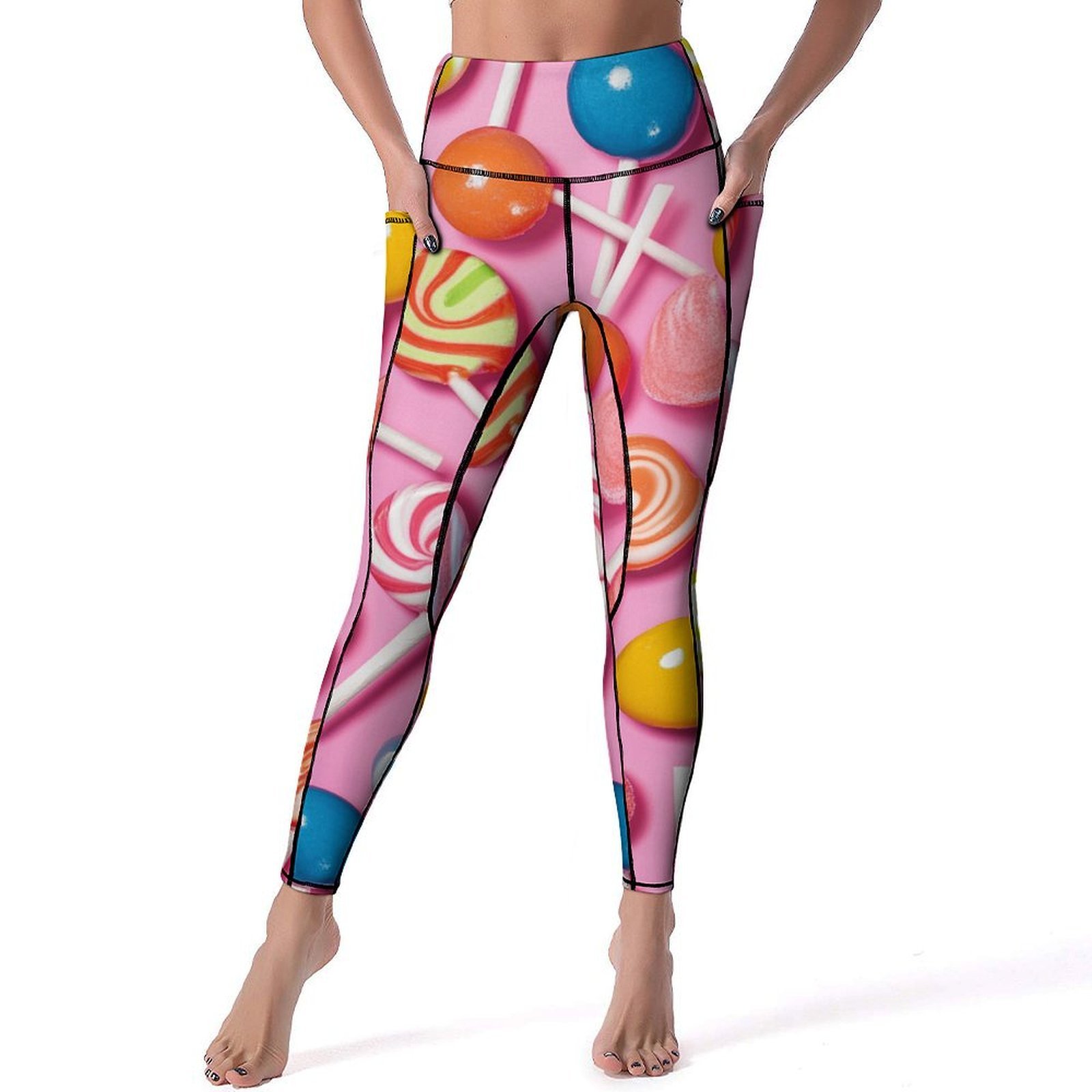 Lollipop Pattern Print Women Leggings