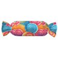 thumbnail image 1 of Candy Pillow With Pillow Core 24.6×9.8in Durable Cord Opening And Closing Design Waterproof And Easy To Install Rosybrown Tie-Dye Background Vibrant Colors, 1 of 8
