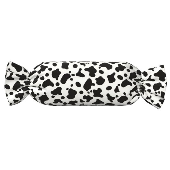 Candy Pillow With Pillow Core 24.69.8in Durable Cord Opening And Closing Design Waterproof And Easy To Install Simple Cow Print Pattern, Vector Art Style_3