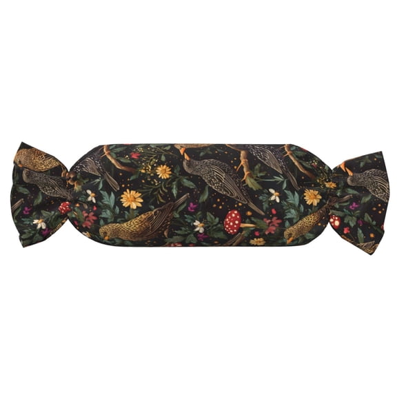 Candy Pillow With Pillow Core 24.69.8in Durable Cord Opening And Closing Design Waterproof And Easy To Install Cartoon European Starling Birds