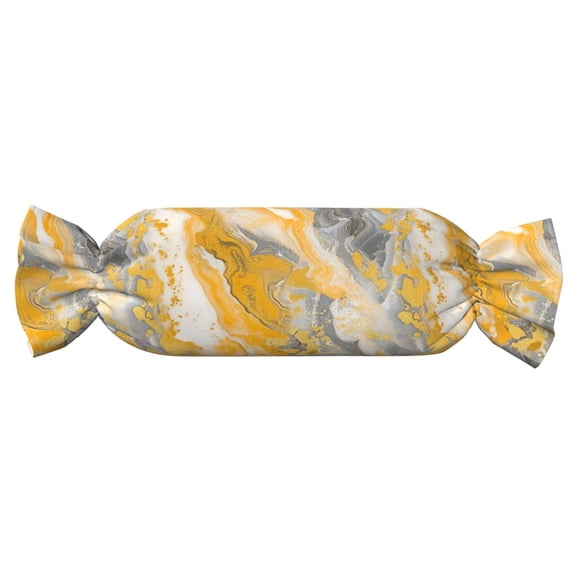 Candy Pillow With Pillow Core 24.6×9.8in Durable Cord Opening And Closing Design Waterproof And Easy To Install Gold Marble_4