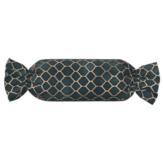 Candy Pillow With Pillow Core 24.6×9.8in Durable Cord Opening And Closing Design Waterproof And Easy To Install Leopard Skin Print Style Darkgreen_3