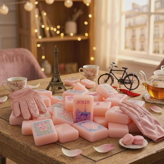 Candy Pink American Mahjong Set, 160 Tiles New Complete Game Set