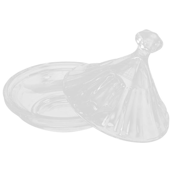 Candy Plate Christmas Dish Jars with Lids Jewelry Tray Transparent