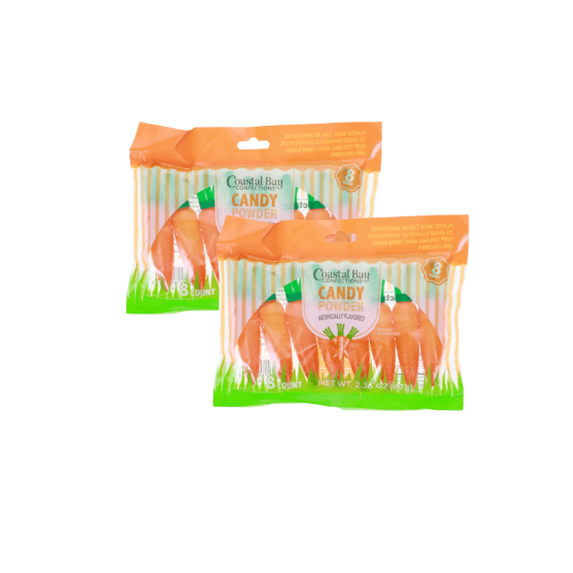 Candy Powder-Filled Carrots – 2-Pack (16 Carrots Total)